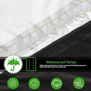 Fondello impermeabile per mobili da giardino rotondo 128x71 cm