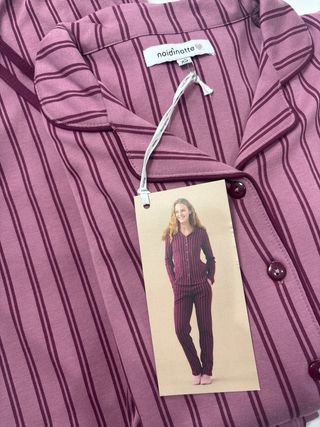 Pigiama donna noidinotte cotone caldo righe