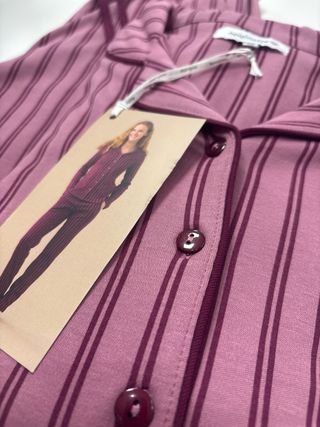 Pigiama donna noidinotte cotone caldo righe