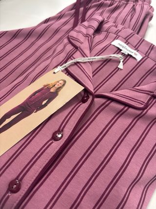 Pigiama donna noidinotte cotone caldo righe