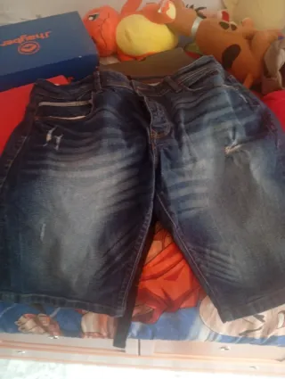 Pantalones cortos vaqueros hombre