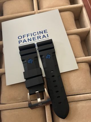Correa para reloj Panerai negra, submersible