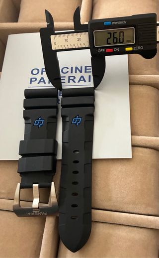 Correa para reloj Panerai negra, submersible