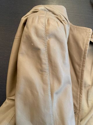 Chaqueta de piel de cordero, beige.