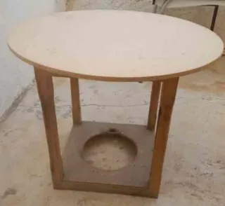 Mesa camilla redonda madera