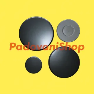 Set 4 piattini in acciaio smaltato x piani cottura