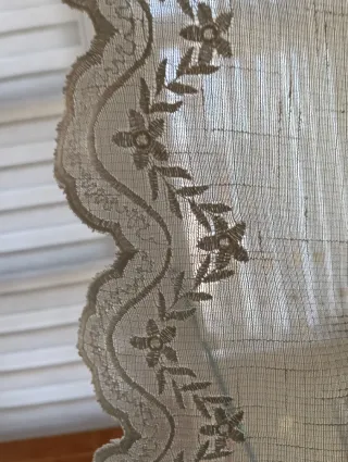 Cortina de cocina/baño beige