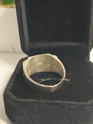 Anillo Sello Hombre plata de ley 21,4mm/T.61