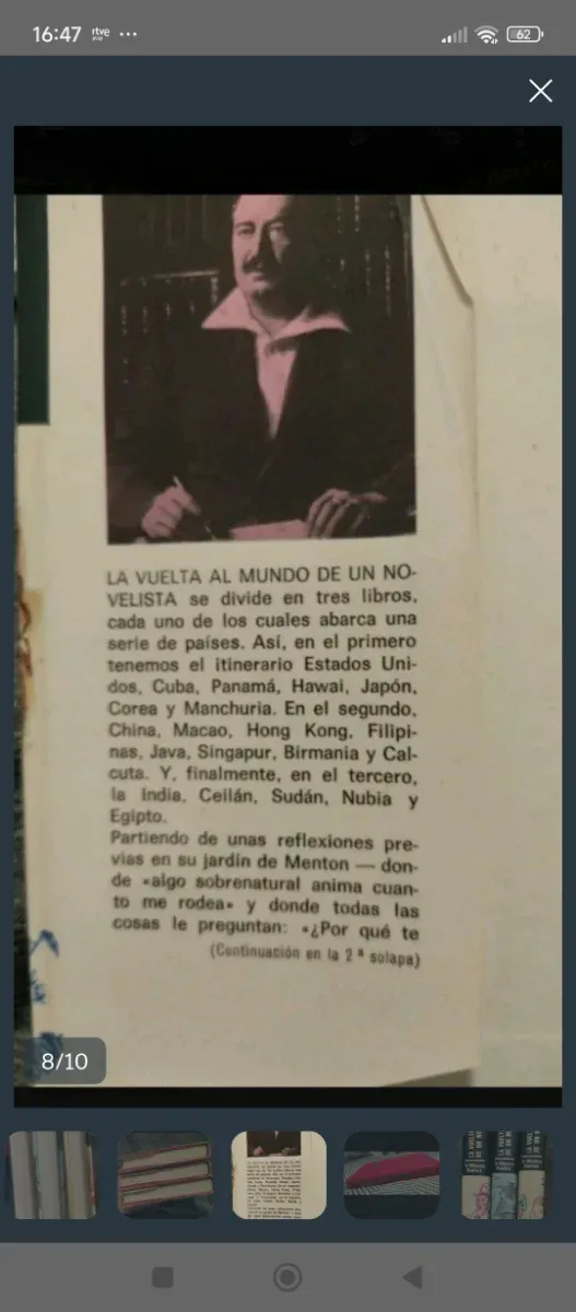Lote la vuelta al mundo de un novelista