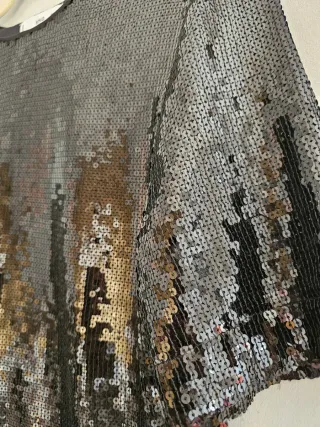 Top lentejuelas Mango