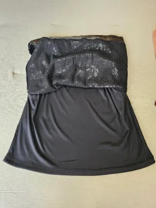 Top lentejuelas Mango