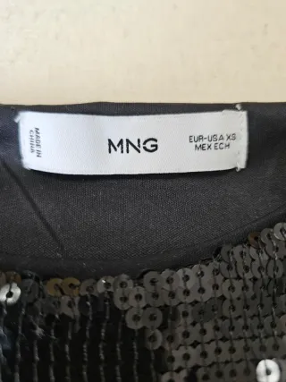 Top lentejuelas Mango