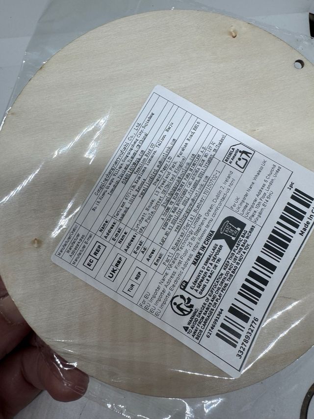 Cartel de madera Peligro Gatos Ninja Humor