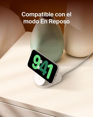 Belkin BoostCharge Cargador con Qi2, Soporte magné