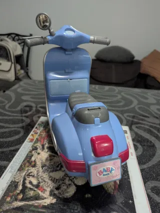 Vespa Baby Born/Dollfie Azul