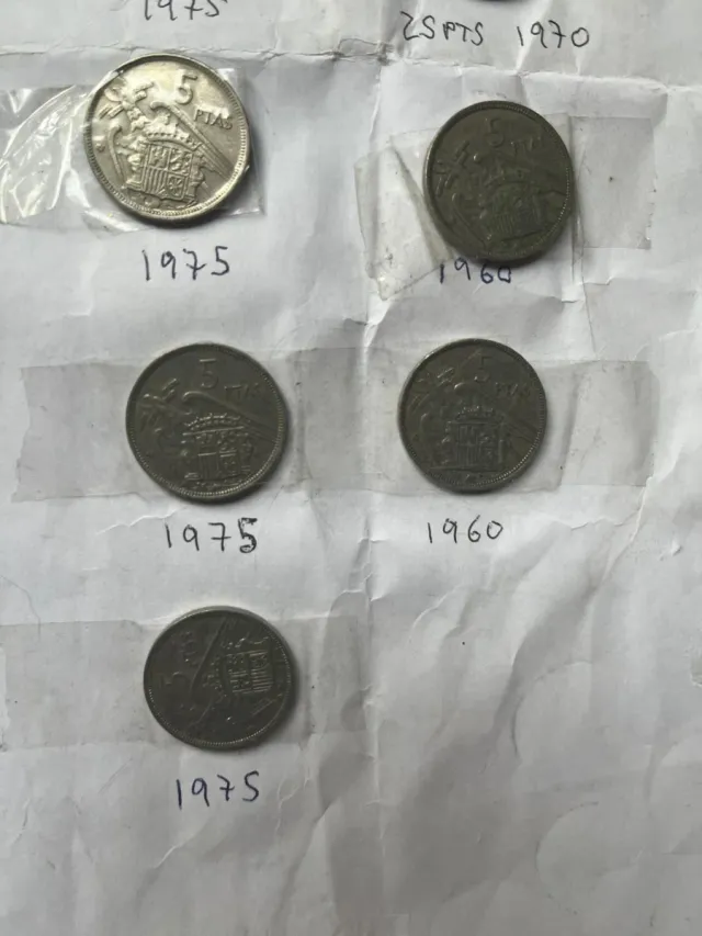 Monedas 5 Pesetas 1959-1975