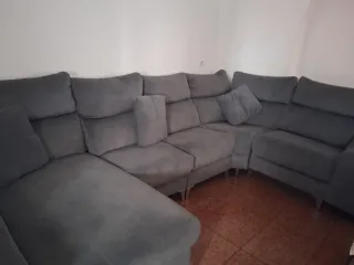 Sofá modular grande gris
