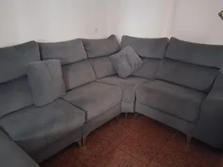 Sofá modular grande gris