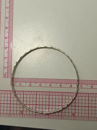 Pulsera Plata Ley Tallada