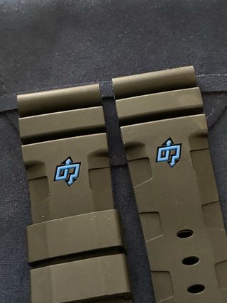 Correa Panerai Negra y Plateada