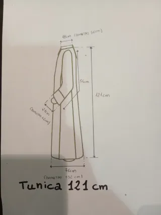 Túnica Prima Comunione Misura Standard