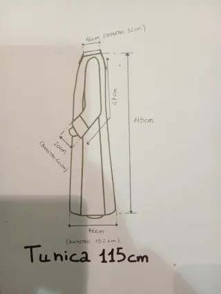 Túnica Prima Comunione Misura Standard