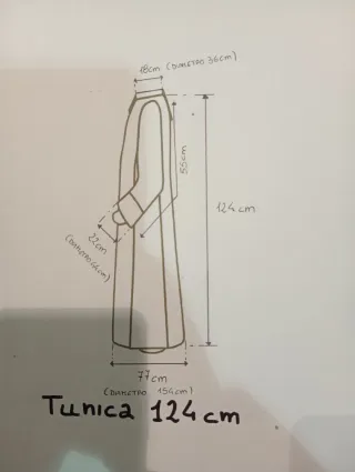 Túnica Prima Comunione Misura Standard