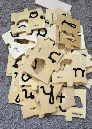 Puzzle Abecedario Madera Mayso Edicions