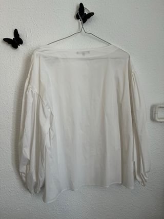 Blusa blanca manga larga