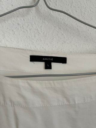 Blusa blanca manga larga