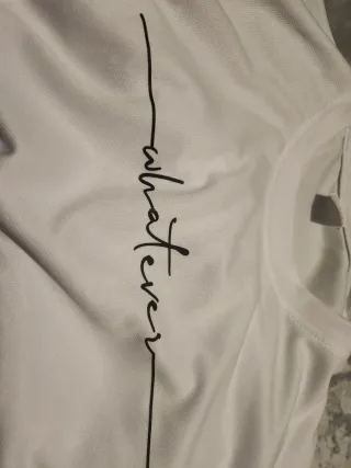 Camiseta blanca whatever