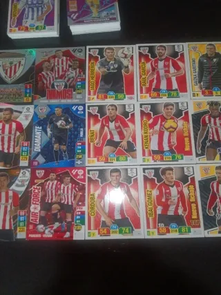 Lote 35 cartas Adrenalyn Athletic Club Bilbao