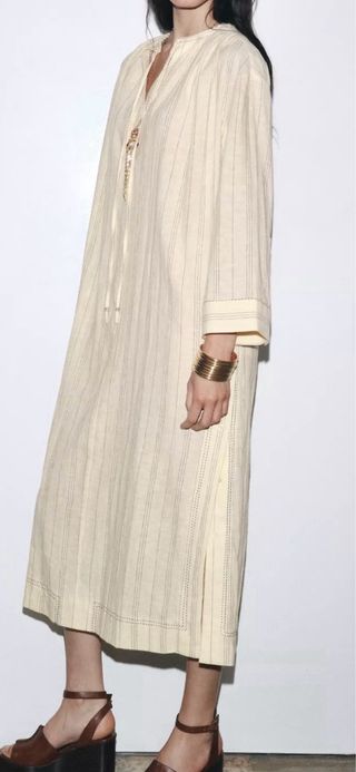 Túnica Lino Beige Talla S/M