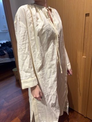 Túnica Lino Beige Talla S/M