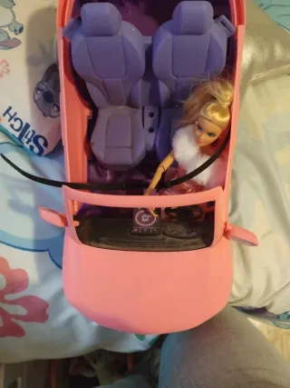 Coche Barbie Rosa y Morado