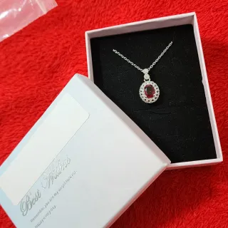 Colgante Plata 925 con Circonitas Rojas