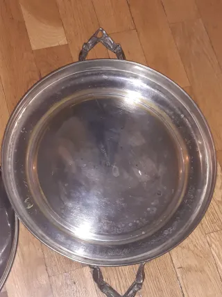 Bandeja Fuente Alpaca con Asas