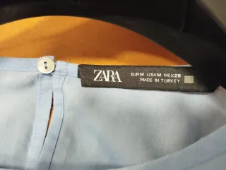 Blusa Zara mujer manga larga bordada