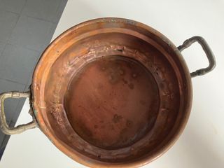Cazuela pequeña de cobre vintage