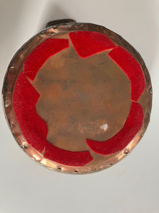 Cazuela pequeña de cobre vintage