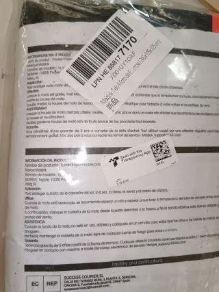 Funda Moto Favoto Impermeable 210D