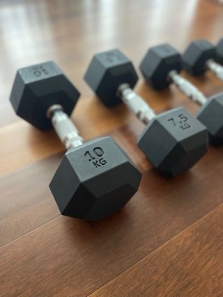 Set Mancuernas Hexagonales technogym