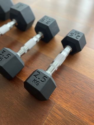 Set Mancuernas Hexagonales technogym