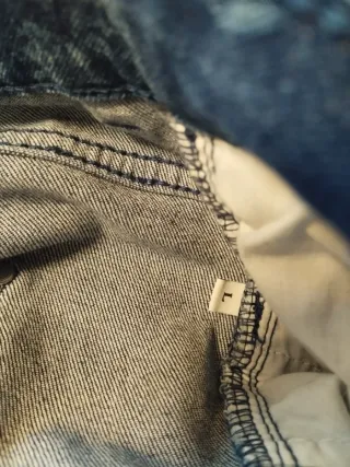 Pantalones vaqueros florales talla L