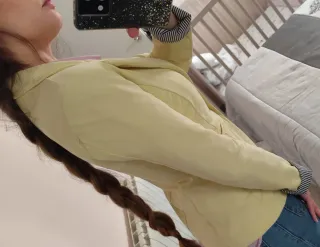 Blazer americana amarillo limón