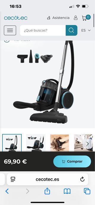 Aspirador Cecotec Conga Rockstar Multicyclonic