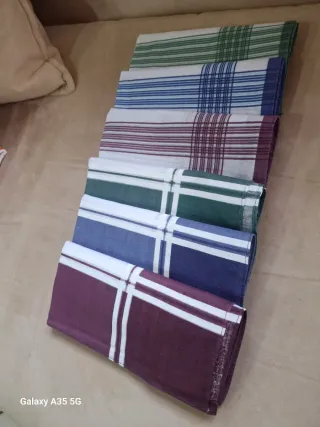 N.6 fazzoletti uomo cotone