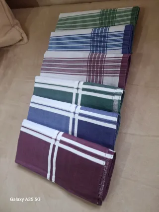 N.6 fazzoletti uomo cotone