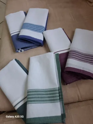 N.6 fazzoletti uomo cotone