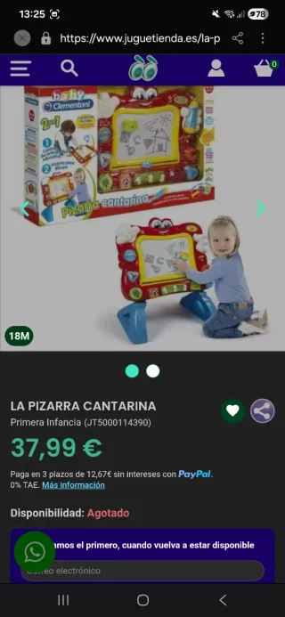 Pizarra infantil Clementoni